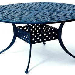 Hanamint Chateau Outdoor 54" Cast Aluminum Dining Table Patio Dining Furniture