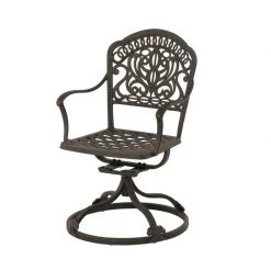 Hanamint Tuscany Cast Aluminum Swivel Dining Chair