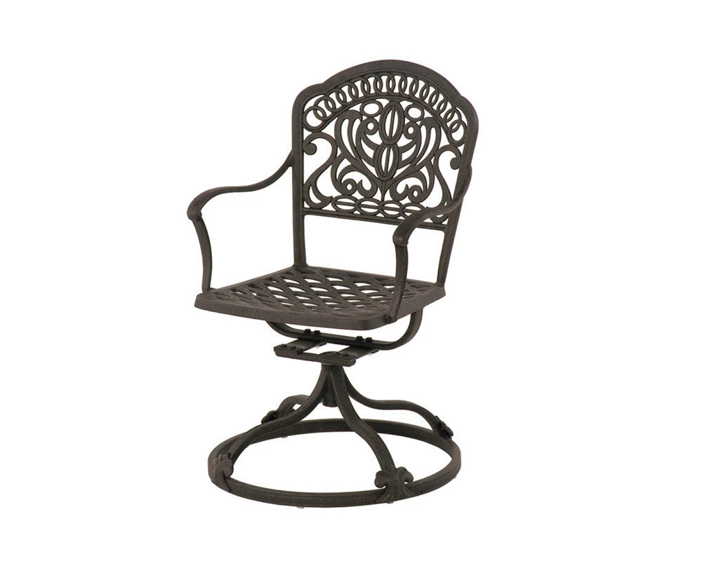 Hanamint Tuscany Cast Aluminum Swivel Dining Chair 1 Hanamint Tuscany Cast Aluminum Swivel Dining Chair