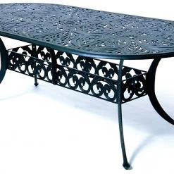 Hanamint St. Augustine Outdoor Cast Aluminum Dining Set 12 Hanamint St. Augustine Outdoor Cast Aluminum Dining Set