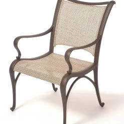 Hanamint Central Park Cast Aluminum Dining Chair Patio Dining Furniture