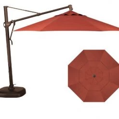 Treasure Garden 11' AKZ Plus Octagon Cantilever Umbrella Umbrellas & Bases