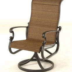 Hanamint St Augustine Cast Aluminum Swivel Dining Chair
