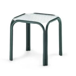Telescope Casual Seating Furniture Square Acrylic 17" Outdoor End Table