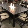 Hanamint Stratford Outdoor Fire Pit Dining Set Patio Dining Furniture