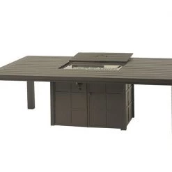 Hanamint Sherwood Aluminum 84" Fire Pit Dining Table