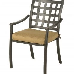 Hanamint Stratford Cast Aluminum Dining Chair Patio Dining Furniture