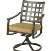 Hanamint Stratford Cast Aluminum Swivel Dining Chair Patio Dining Furniture