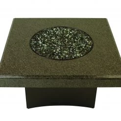 Oriflamme Cafe Imperial Granite 40" Square Outdoor Fire Pit Fire Pits