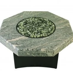 Oriflamme Fire Pits Silver Tiger Granite 45" Ocotogon Outdoor Fire Pit