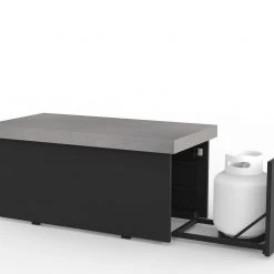 Plank And Hide 48"x 24" Functional Firepit - Charcoal/Concrete 5 Plank And Hide 48