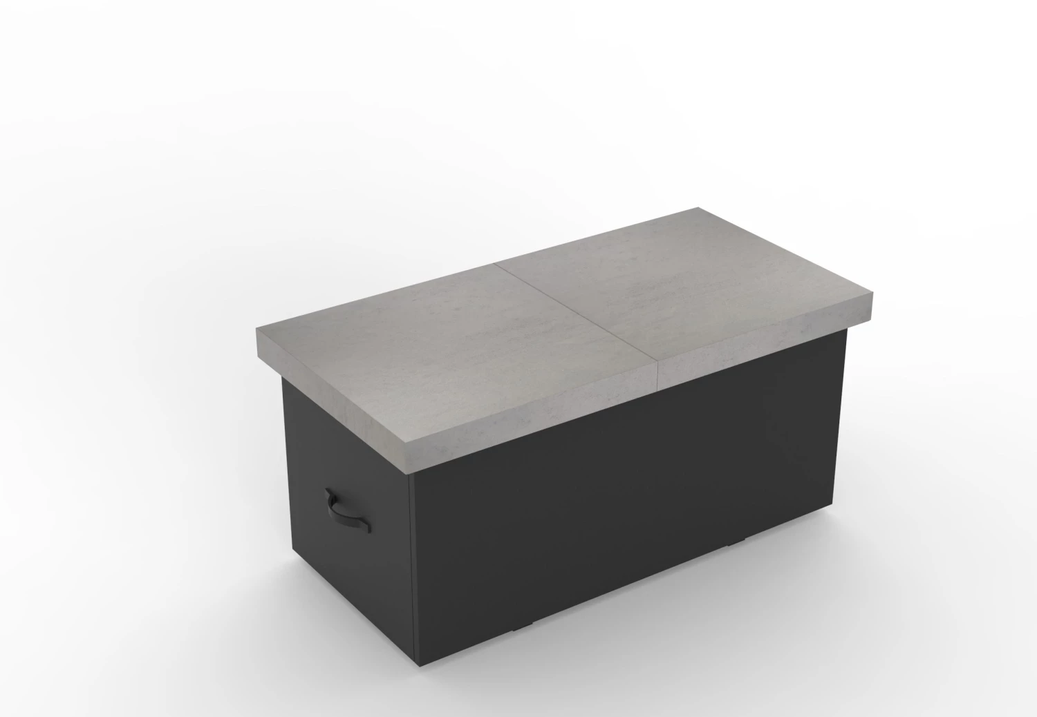 Plank And Hide 48"x 24" Functional Firepit - Charcoal/Concrete 2 Plank And Hide 48"x 24" Functional Firepit - Charcoal/Concrete