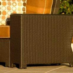 Chicago Wicker Canyon Outdoor Wicker Wedge Table Seating Furniture