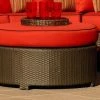 Chicago Wicker Seating Furniture Canyon Outdoor Round Wicker Ottoman
