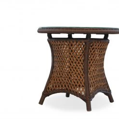 Lloyd Flanders Grand Traverse Outdoor Wicker End Table Seating Furniture
