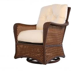 Lloyd Flanders Grand Traverse Outdoor Wicker Swivel Glider