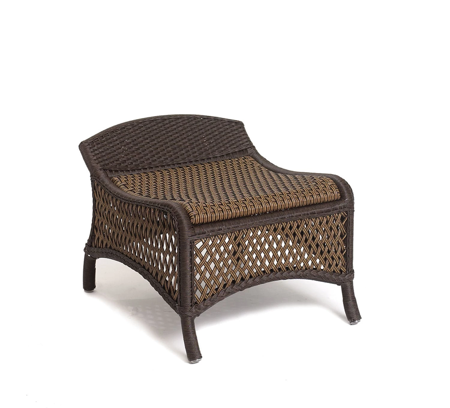 Lloyd Flanders Grand Traverse Outdoor Wicker Ottoman 1 Lloyd Flanders Grand Traverse Outdoor Wicker Ottoman