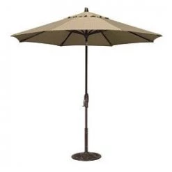 Treasure Garden 9' Auto Tilt Umbrellas Umbrellas & Bases