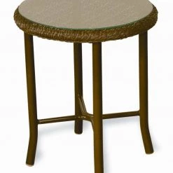 Lloyd Flanders Weekend Retreat Outdoor Wicker End Table Seating Furniture