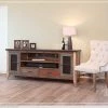 IFD Antique 76" TV Stand Living Room Furniture