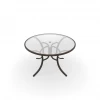 Telescope Casual Patio Dining Furniture 48" Round Glass Table