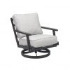 Plank And Hide Adeline Outdoor Aluminum Swivel Chair