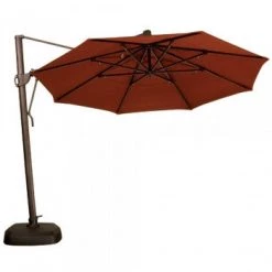 Treasure Garden 11' AKZ Octagon Cantilever Umbrella Umbrellas & Bases