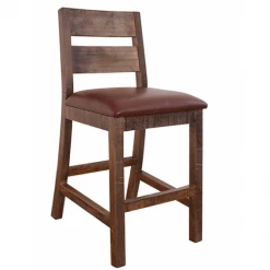 IFD Antique Multicolor Bar Stool Bar Stools