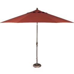 Treasure Garden 9' Auto Tilt Umbrellas Umbrellas & Bases