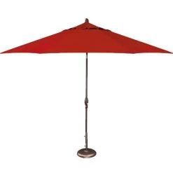 Treasure Garden 9' Auto Tilt Umbrellas Umbrellas & Bases