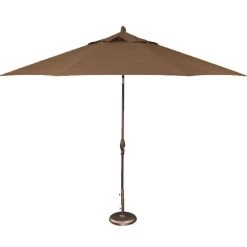 Treasure Garden 9' Auto Tilt Umbrellas Umbrellas & Bases