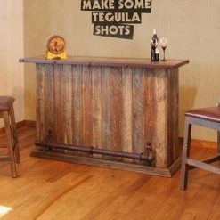 IFD Antique Multicolor Home Bar