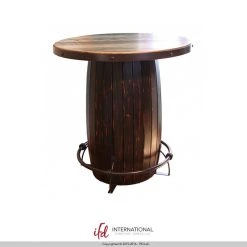 IFD Antique Multicolor Bistro Table Pub Tables