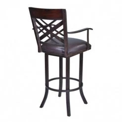 Armen Living Furniture Tahiti Bar Stool W/ Arms