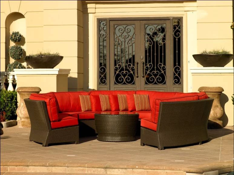 Chicago Wicker Canyon 5-PC Curved Wicker Sofa 2 Chicago Wicker Canyon 5-PC Curved Wicker Sofa