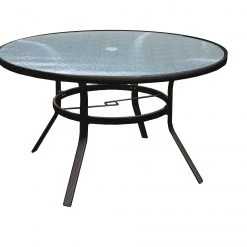 Chicago Wicker Capri 48" Round Table Patio Dining Furniture