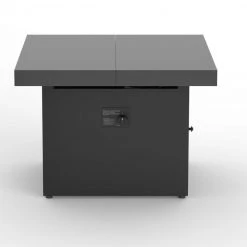 Plank And Hide 42" Functional Firepit - Charcoal/Black