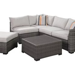 Ashley Furniture Chase 4 PC Outdoor Sectional Set Seating Furniture