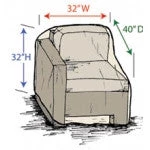 Treasure Garden Sectional Modular End RIGHT Cover CP301