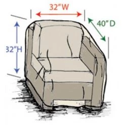 Treasure Garden Furniture Accessories Sectional Modular End Left Cover CP303