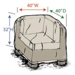 Treasure Garden Furniture Accessories Sectional Modular Corner Cover CP304