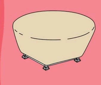 Treasure Garden Furniture Accessories Fire Pit Round Cover-CP930 1 Treasure Garden Furniture Accessories Fire Pit Round Cover-CP930