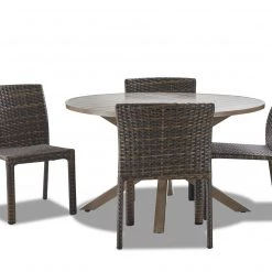 Klaussner Crossroads 5 Piece Dining Set Patio Dining Furniture