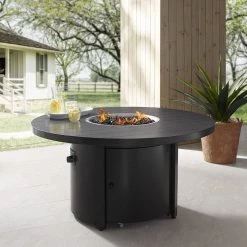 Plank And Hide 48" Round Firepit Fire Pits