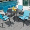 Telescope Casual Gardenella Aluminum Outdoor Dining Set Patio Dining Furniture