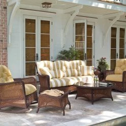 Lloyd Flanders Grand Traverse Outdoor Wicker Swivel Glider