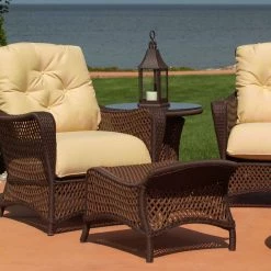 Lloyd Flanders Grand Traverse Outdoor Wicker Lounge Chair