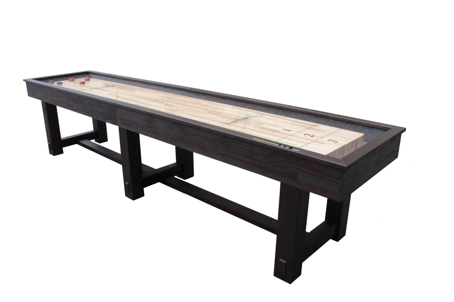 Plank And Hide 14' Hamilton Shuffleboard Game Tables 2 Plank And Hide 14' Hamilton Shuffleboard Game Tables