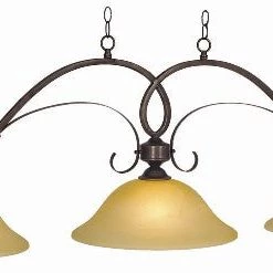 RAM Billiard Light 3 Shade Hawthorn HAW-B56 ORB Pool Tables & Billiards