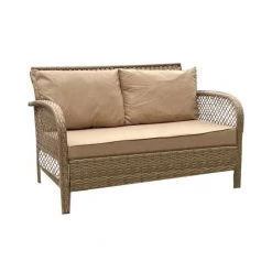 300 South Main Jaxon 4 Piece Wicker Loveseat Set Seating Furniture